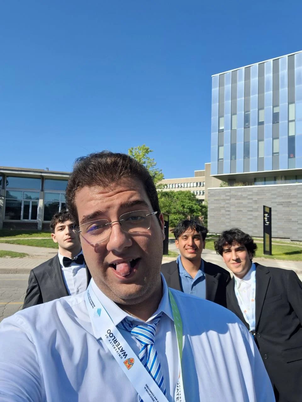 A campus selfie during CCO